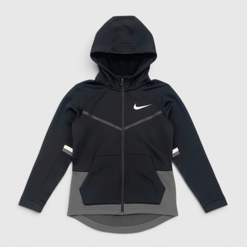 Nike Therma-FIT Elite Basketball Full-Zip Hoodie Black & Grey / Pre Owned